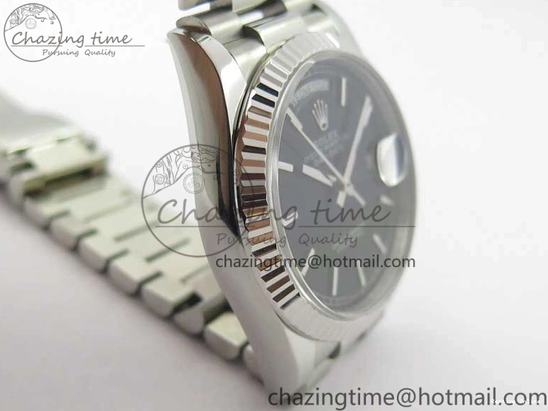 1229 Day-Date 36 SS 128239 Bp Maker Best Edition Black Dial on President Bracelet TimelessDesign 3151